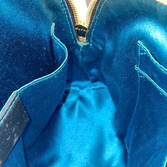 Gucci 499621 And 486628 Suede Ophidia Ggmarmont Shoulder Bag Black 371302 - Picture 10 of 10